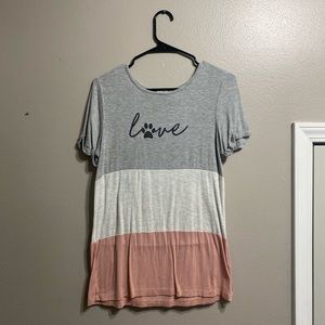 Maurice’s love dog top women’s x-small